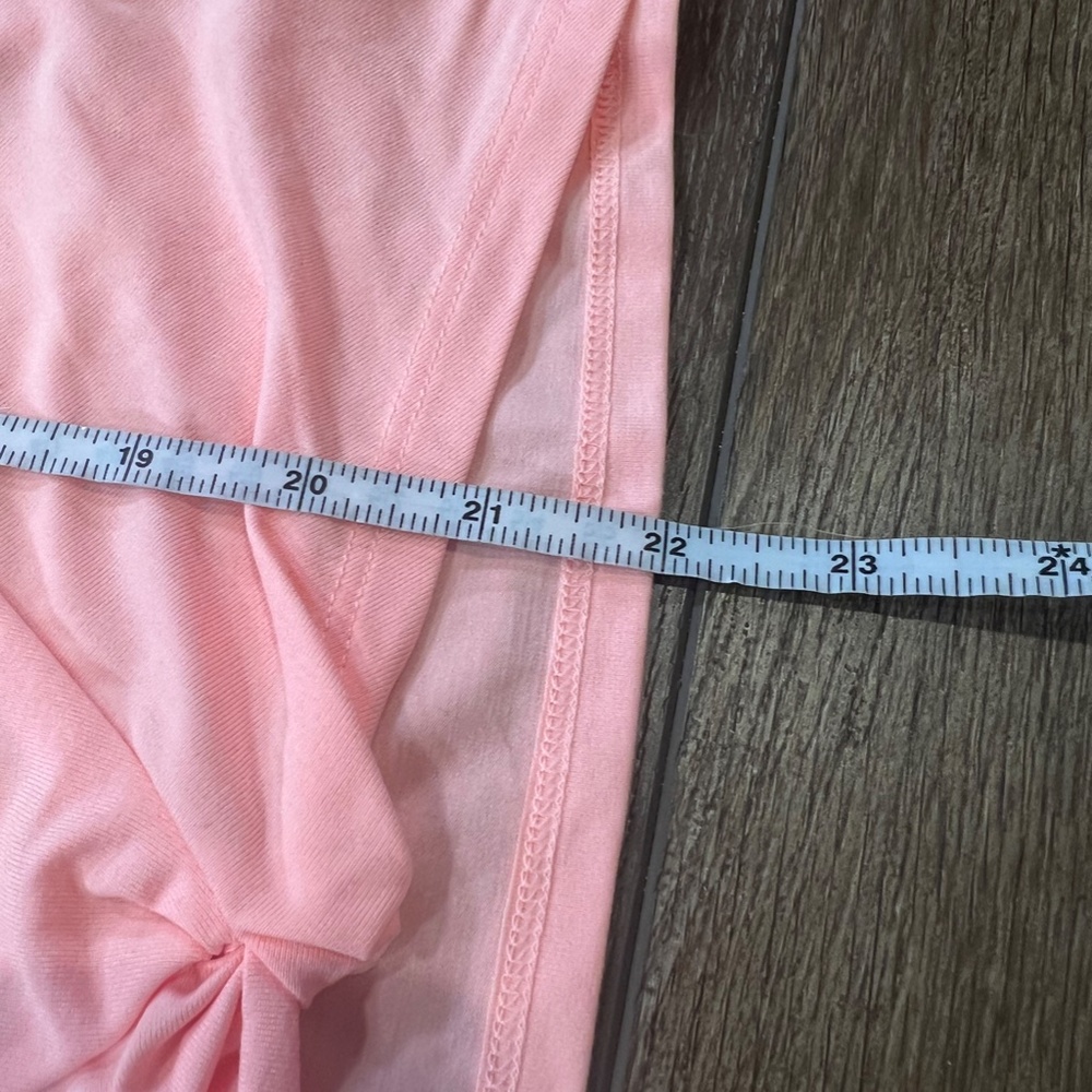 Athleta Girl Home Run Short Sleeve Tee, Knot Front, Creamsicle Orange Size XL/14 - Picture 9 of 12